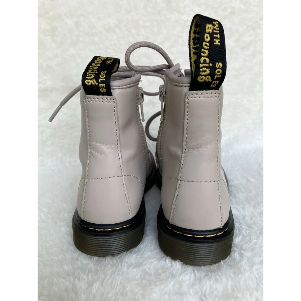 Dr Martens 1460 Kids Size 11 Taupe Color Combat Boots Earth Tone Rugged